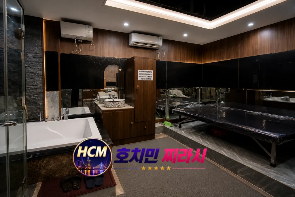 호치민 스타킹 마사지 룸 분위기입니다.